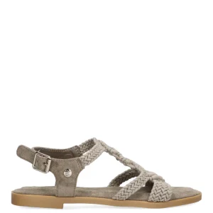 SANDALIA PLANA ETIKA SERRADAL TAUPE MUJER