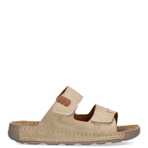 SANDALIA VELCRO ETIKA 41014 EN PORTER, HOMBRE BEIGE