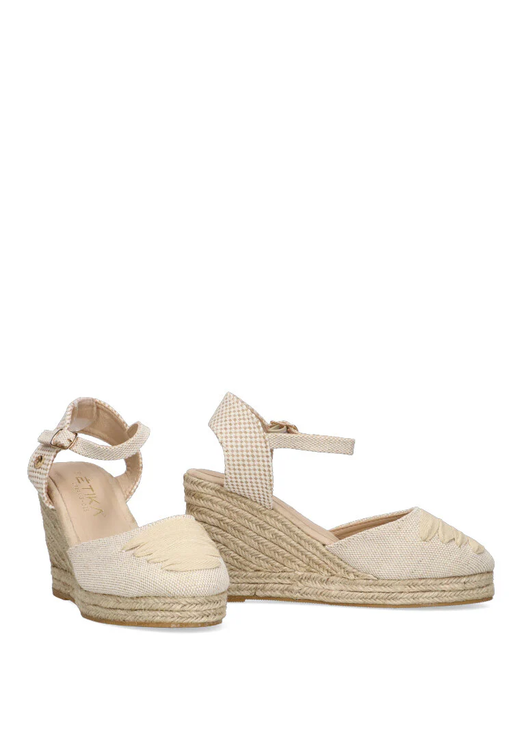 VALENCIANA PUNTA TIRAS ETIKA 20007 BAÑUGUES, MUJER NATURAL - Imagen 6