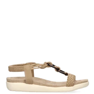 SANDALIA ABALORIO ARMONY 41002 EGREMNI, MUJER BEIGE
