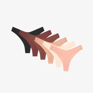 Tangas Seamless Tiro Alto (6 piezas)