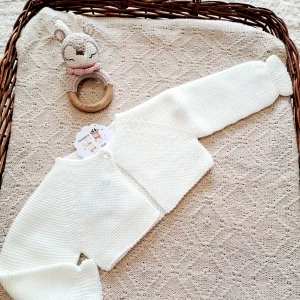 Rebeca Bolero Punto Basic Crema