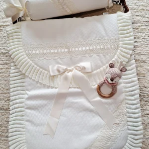 Colcha Lana Para Bebé Crema