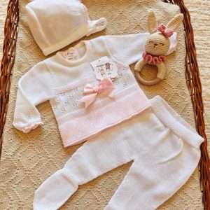 Conjunto Hilo 3213 Blanco Rosa