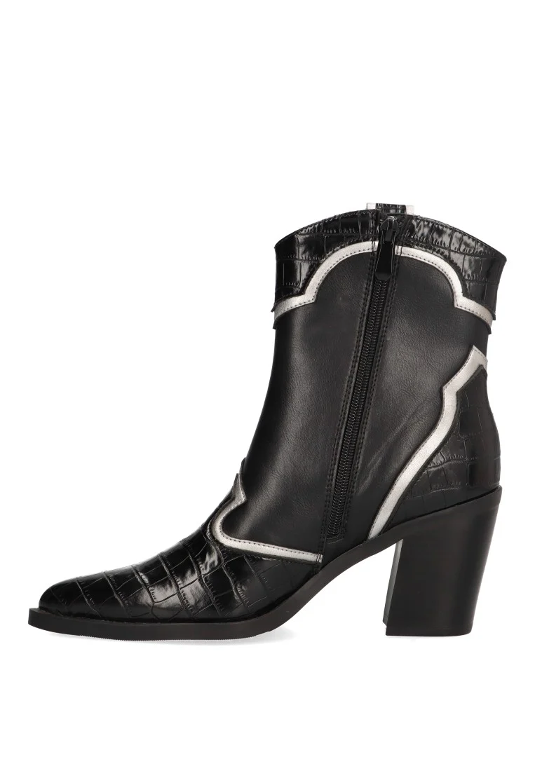 BOTIN CAMPERO DECORADO ETIKA LYSS 110526 MUJER, NEGRO - Imagen 4