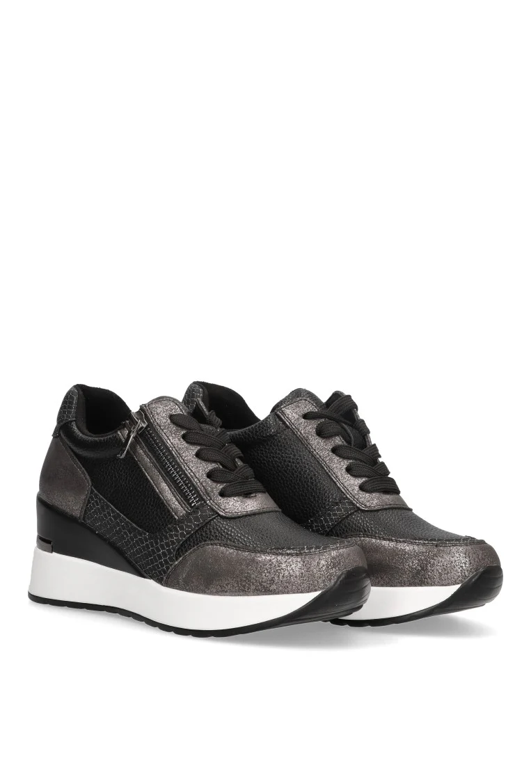 DEPORTIVA CUÑA ETIKA CAVOUR 50221 MUJER, NEGRO - Imagen 3