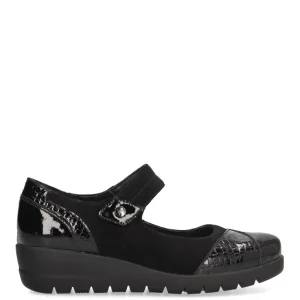 MOCASIN VELCRO ARMONY TRICARICO 60010 MUJER, NEGRO