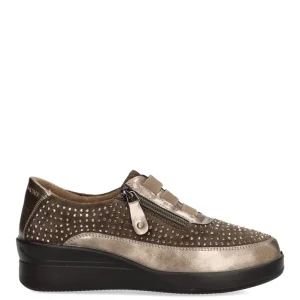 MOCASIN BRILLOS ARMONY 60008 TAUPE MUJER
