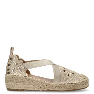 SANDALIA FLORES ETIKA FAIAL 20037, MUJER ORO