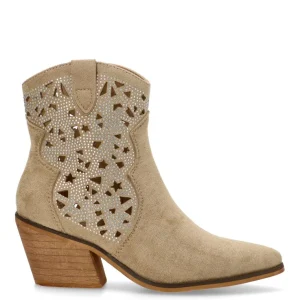 BOTIN CALADO ETIKA 31120 BALOS 01, MUJER TAUPE