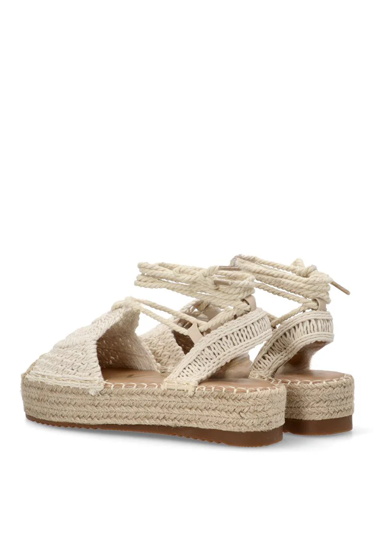 ESPARTEÑA CROCHE ETIKA 10058 BASTER 01, MUJER BEIGE - Imagen 5