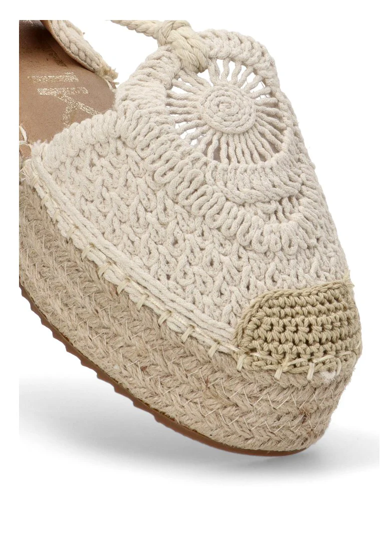 ESPARTEÑA CROCHE ETIKA 10058 BASTER 01, MUJER BEIGE - Imagen 7