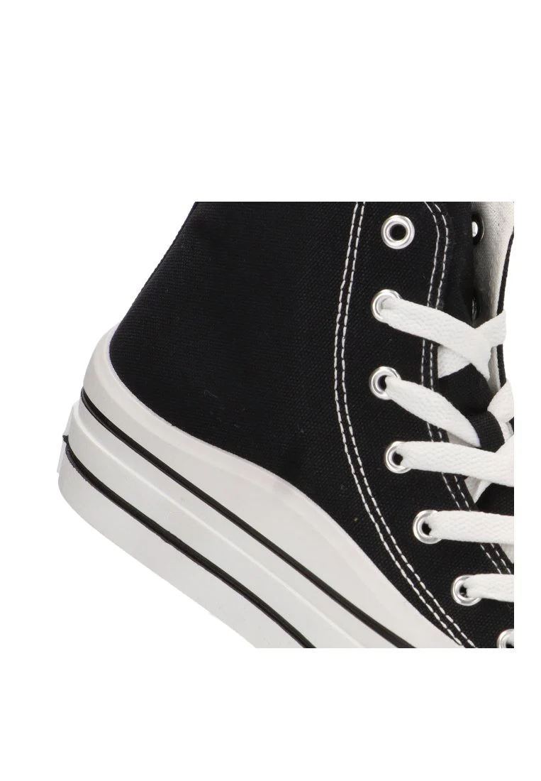 ZAPATILLA LONA ABOTINADO 52414 ARASHI 02 NEGRO MUJER - Imagen 7