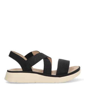 SANDALIA ESLÁSTICA CRUZADA ARMONY 41008 BERCHIDA, MUJER NEGRO