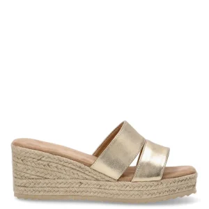 SANDALIA CUÑA ETIKA 10054 RADAZUL, MUJER ORO