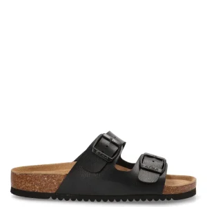 SANDALIAS BIO HEBILLA ETIKA 10015 ARENAL, MUJER NEGRO