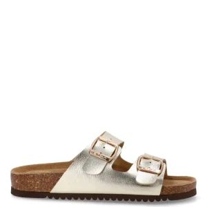 SANDALIAS BIO HEBILLA ETIKA 10015 ARENAL, MUJER ORO