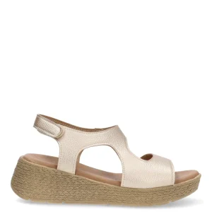 SANDALIA CUÑA ARMONY 40012 LUNDEY, MUJER ORO