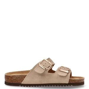 SANDALIAS BIO HEBILLA ETIKA 10015 ARENAL, MUJER BEIGE