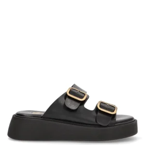 SANDALIA DOBLE PISO HEBILLA ETIKA 10070 SALAMINA 01, MUJER NEGRO