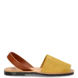 MENORQUINA PLANA BIANCA 10080 ETIKA, MUJER MOSTAZA