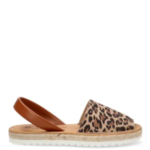MENORQUINA PISO DE ESPARTO CHIARA 10082 ETIKA, MUJER LEOPARDO