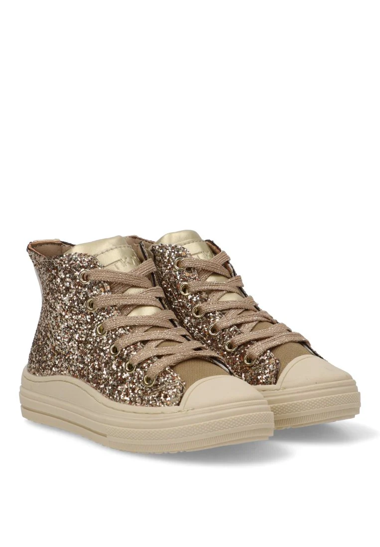 DEPORTIVA BASKET BRILLO TIVOLI 52461 ETIKA, NIÑA ORO - Imagen 3