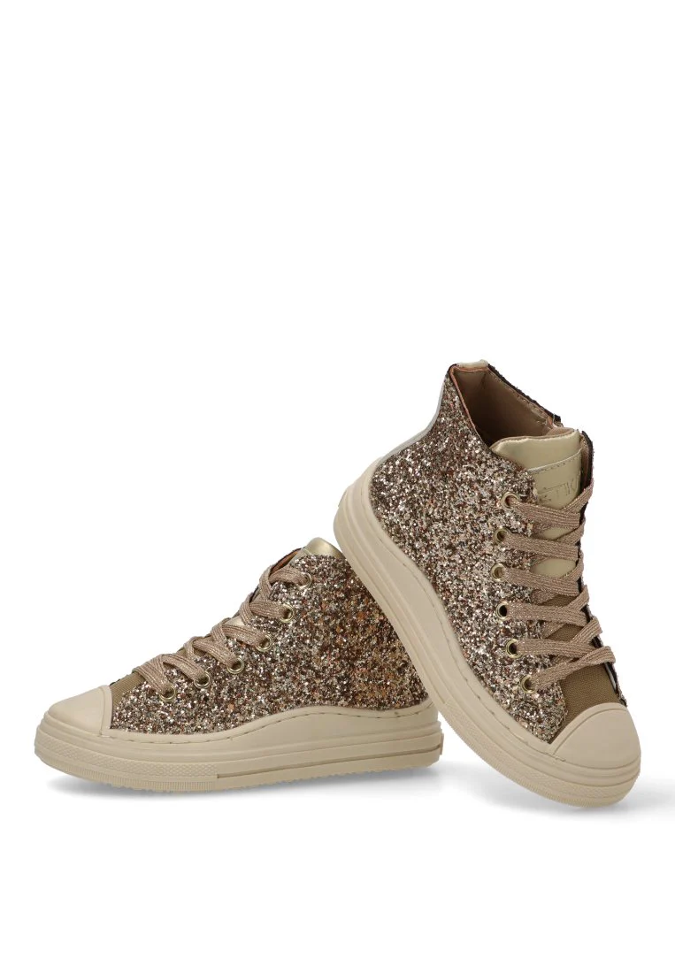 DEPORTIVA BASKET BRILLO TIVOLI 52461 ETIKA, NIÑA ORO - Imagen 6