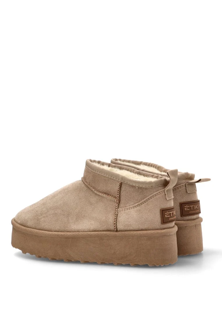 BOTIN BAJO PELO GIULIA 01 ETIKA 10912, MUJER TAUPE - Imagen 5