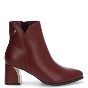 BOTIN DETALLE TACON LAURA 32019 ETIKA, MUJER BURDEOS