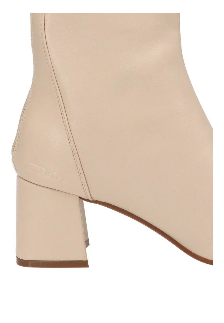 BOTIN CREMALLERA CAGLIARI 32015 ETIKA, MUJER BEIGE - Imagen 8