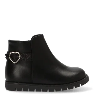 BOTIN HEBILLA CORAZON ROMA 110558 ETIKA, NIÑA NEGRO