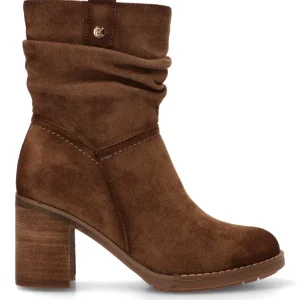 BOTIN ARRUGADO TACON MADERA SOFIA 01 11037 ETIKA, MUJER MARRÓN