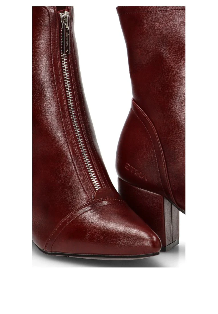 BOTIN CREMALLERA HANNA 32022 ETIKA, MUJER BURDEOS - Imagen 7