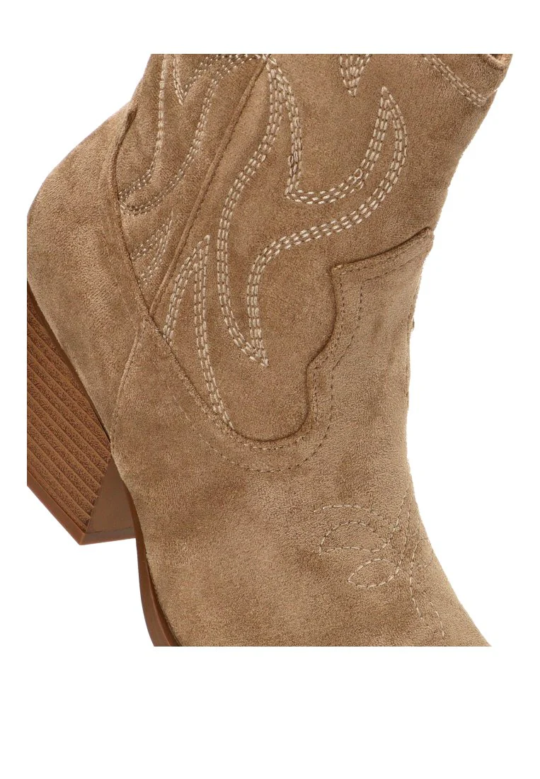 BOTIN CAMPERO PESPUNTES MARIE 110542 ETIKA, MUJER TAUPE - Imagen 7