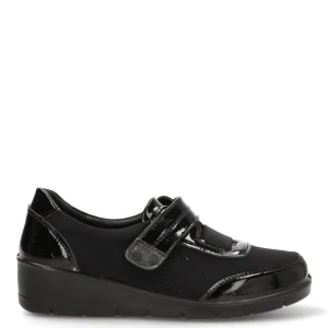 MOCASIN VELCRO BRILLOS THEA 01 60020 ARMONY, MUJER NEGRO