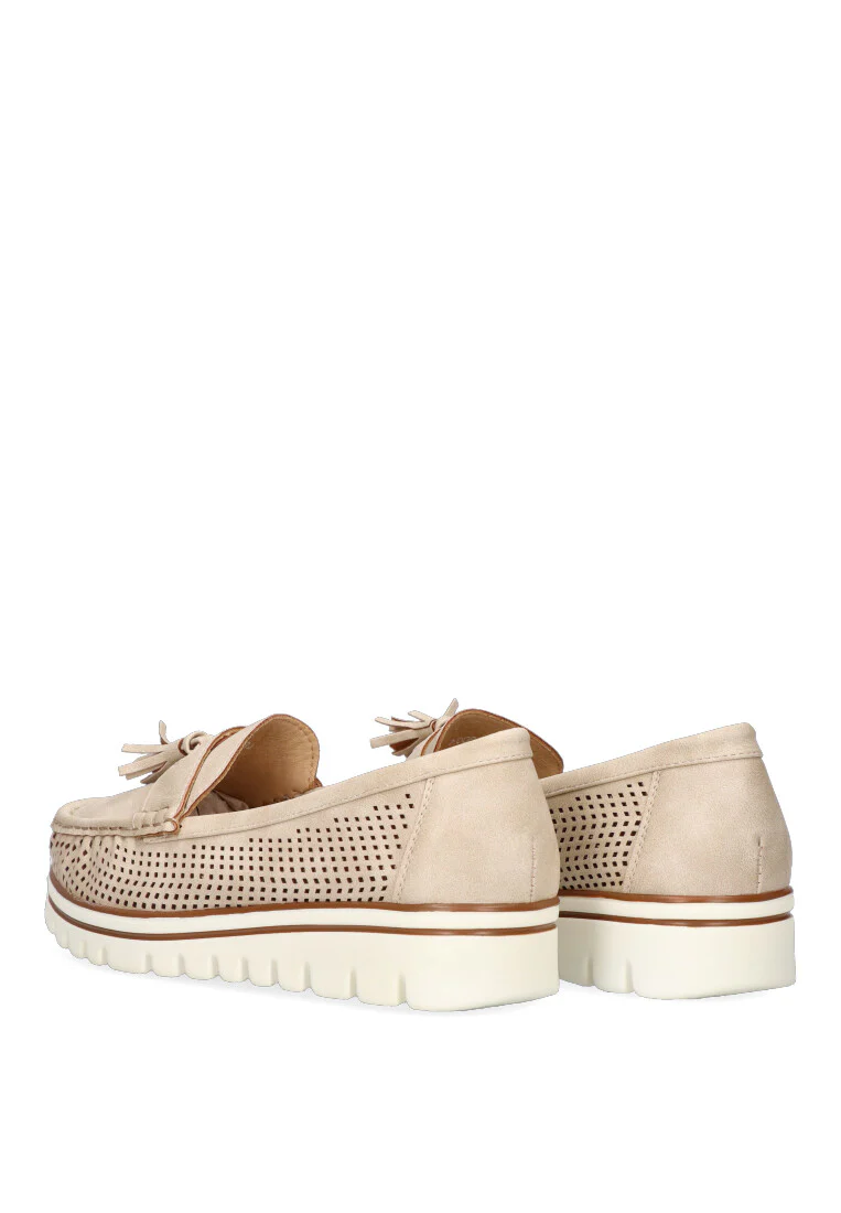 MOCASIN CALADO ARMONY LUANCO 68004, MUJER BEIGE - Imagen 6