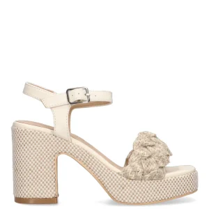 SANDALIA TRENZADA ETIKA 30014 GUGUY, MUJER NATURAL