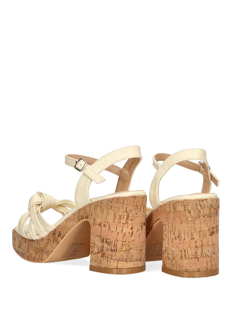 SANDALIA ANUDADA ETIKA 30015 CASTILLO, MUJER AMARILLO - Imagen 5