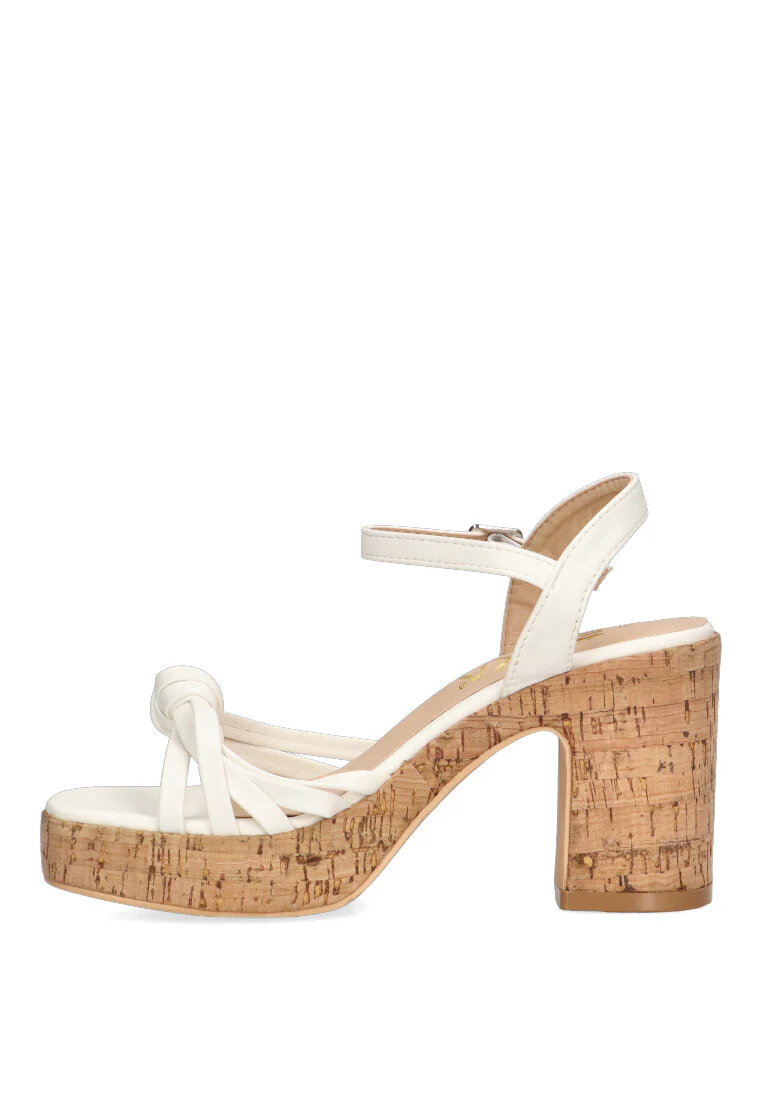 SANDALIA ANUDADA ETIKA 30015 CASTILLO, MUJER BLANCO - Imagen 4