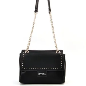 BOLSO TACHUELAS ETIKA B30101 LAUREN 01 NEGRO