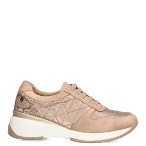 DEPORTIVAS ACOLCHADAS CON ELASTICOS MUJER ARMONY ANGERA 50219 TAUPE