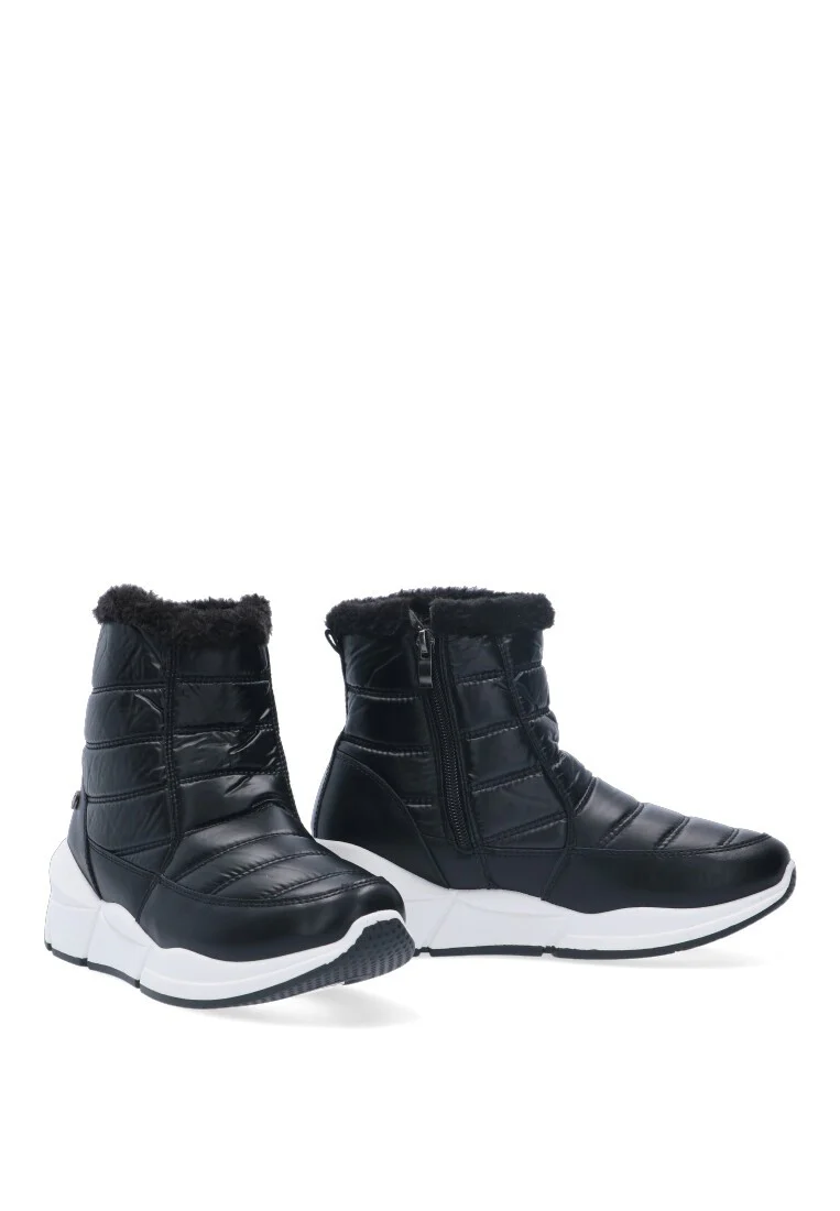 BOTIN ACOLCHADO CON PELO INT. ETIKA 22408 SOFIA, MUJER NEGRO - Imagen 6