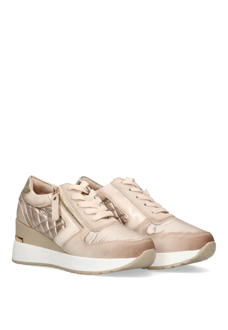 DEPORTIVA ACOLCHADO 51110 SIENA 01 BEIGE MUJER - Imagen 3