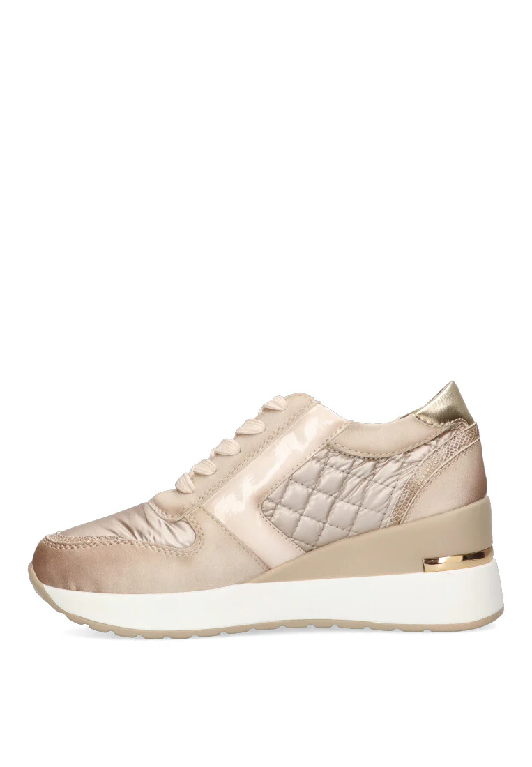DEPORTIVA ACOLCHADO 51110 SIENA 01 BEIGE MUJER - Imagen 4