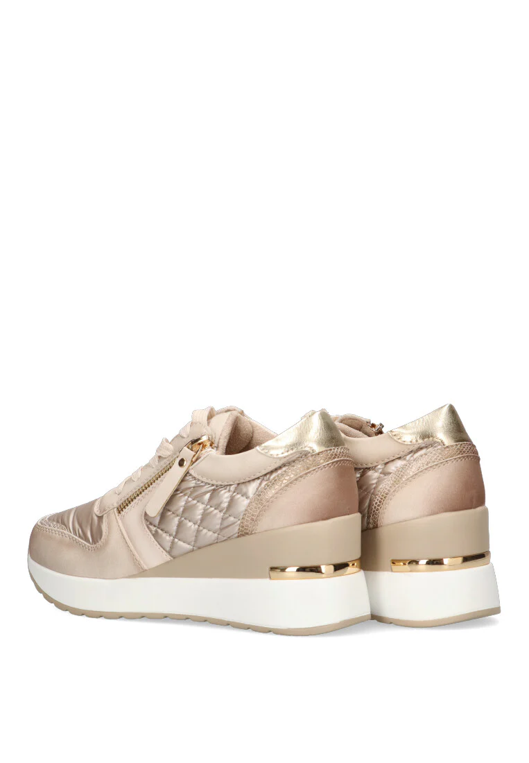 DEPORTIVA ACOLCHADO 51110 SIENA 01 BEIGE MUJER - Imagen 5