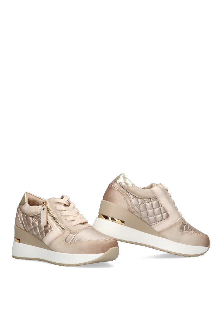 DEPORTIVA ACOLCHADO 51110 SIENA 01 BEIGE MUJER - Imagen 6