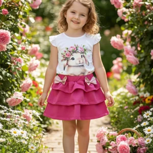 Conjunto Falda Rabbit Flowers