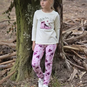 Conjunto Leggins Girls Beige