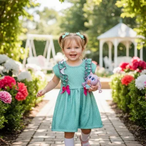 Vestido Verde  Lunares